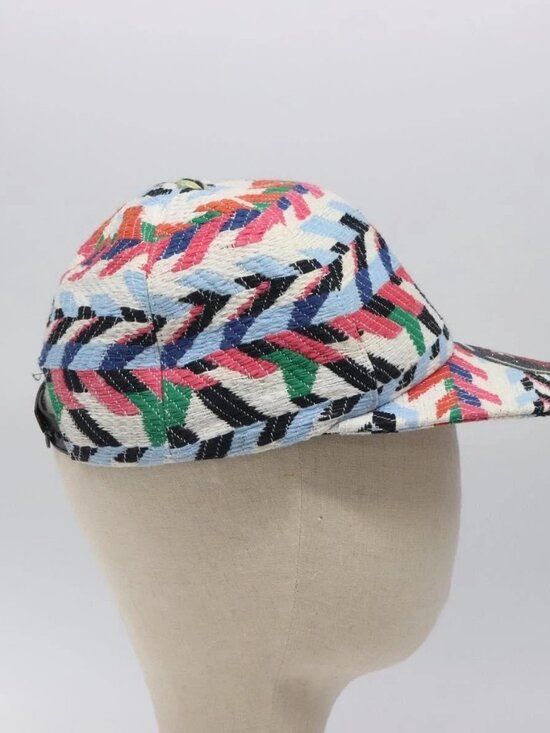 CHANEL Airline Cap Cotton Multicolor CC Auth BA2344 main image 8